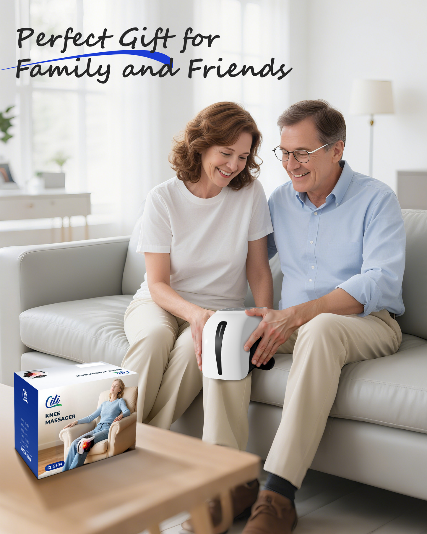 Sollievo Cordless Knee Wrap with Heat, Vibration & LED Light