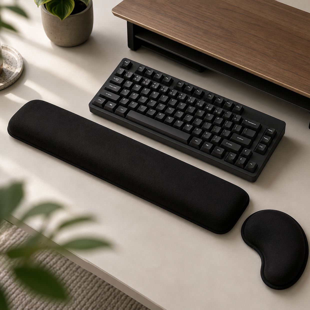 Sollievo Memory Foam Keyboard Wrist Rest