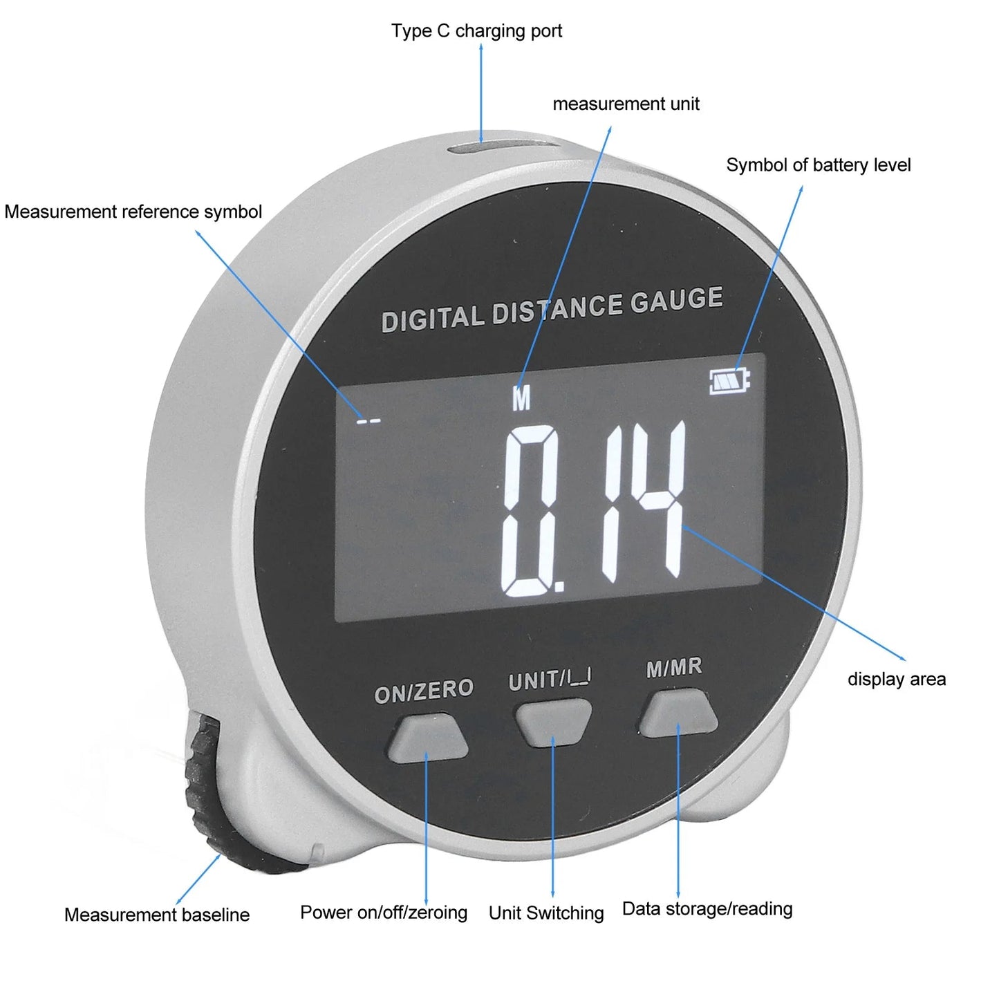 Sollievo Digital Roller Tape Measure