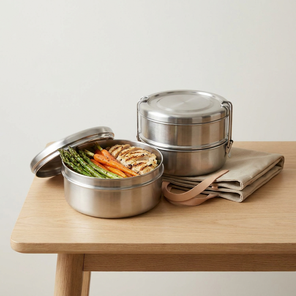 Sollievo Insulated Tiered Lunch Box Set