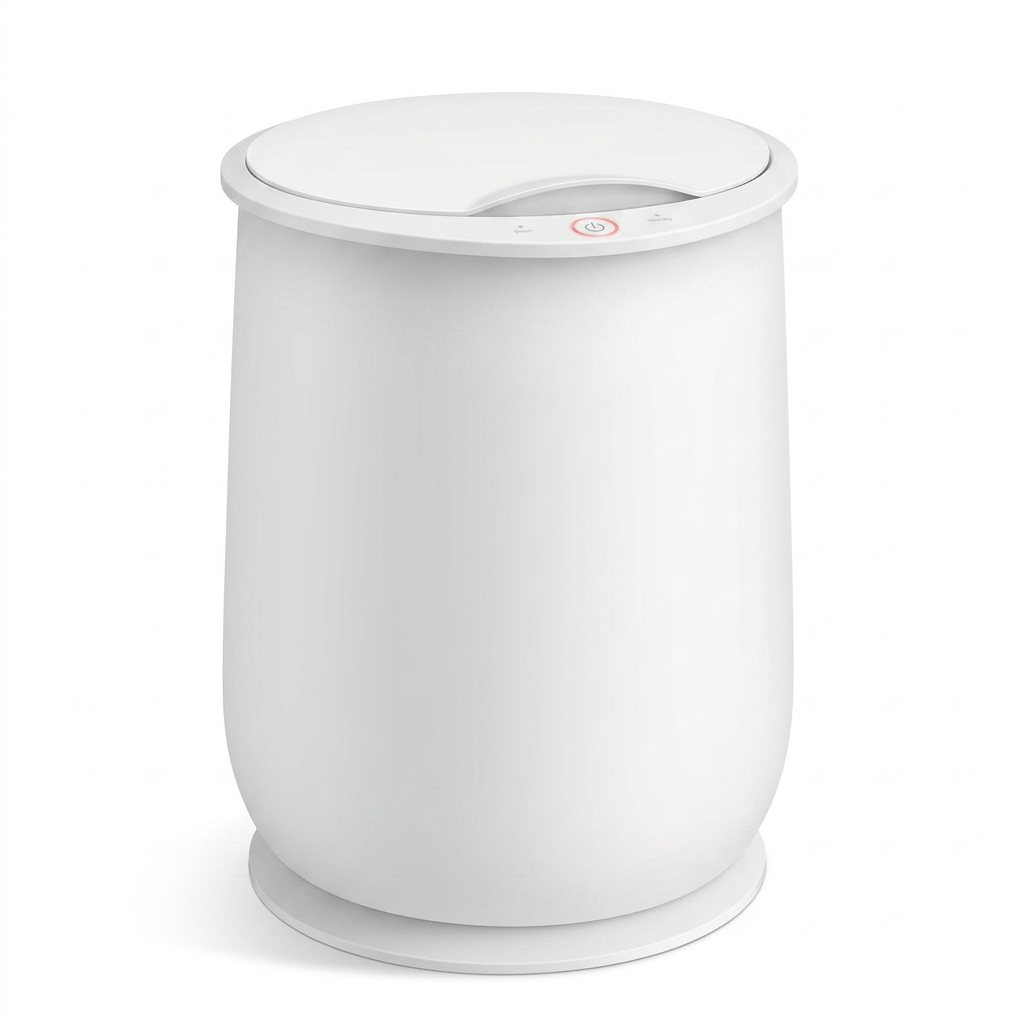 Sollievo Hot Towel Warmer, White, White Background Studio Shot