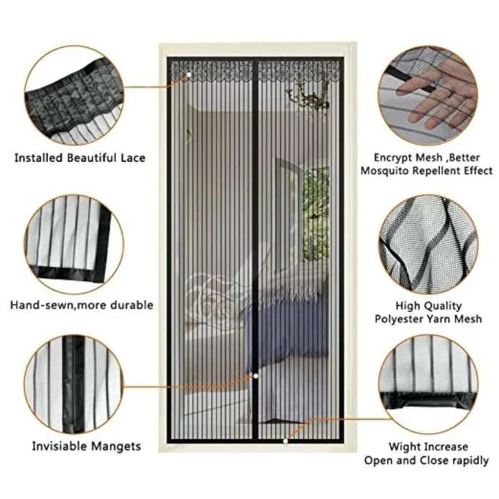Sollievo Magnetic Mesh Door Screen