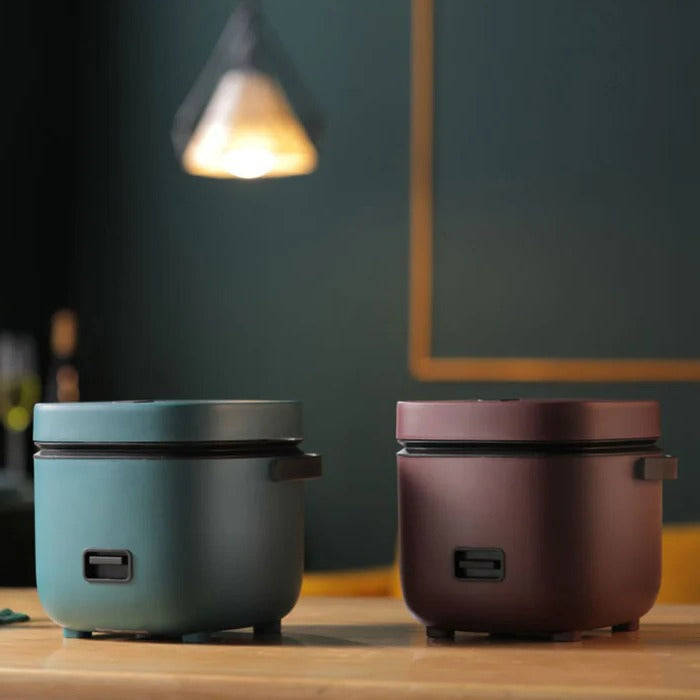Sollievo Mini Rice Cooker with Steamer Tray