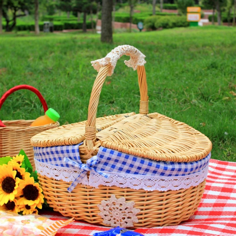 Sollievo Wicker Picnic Basket