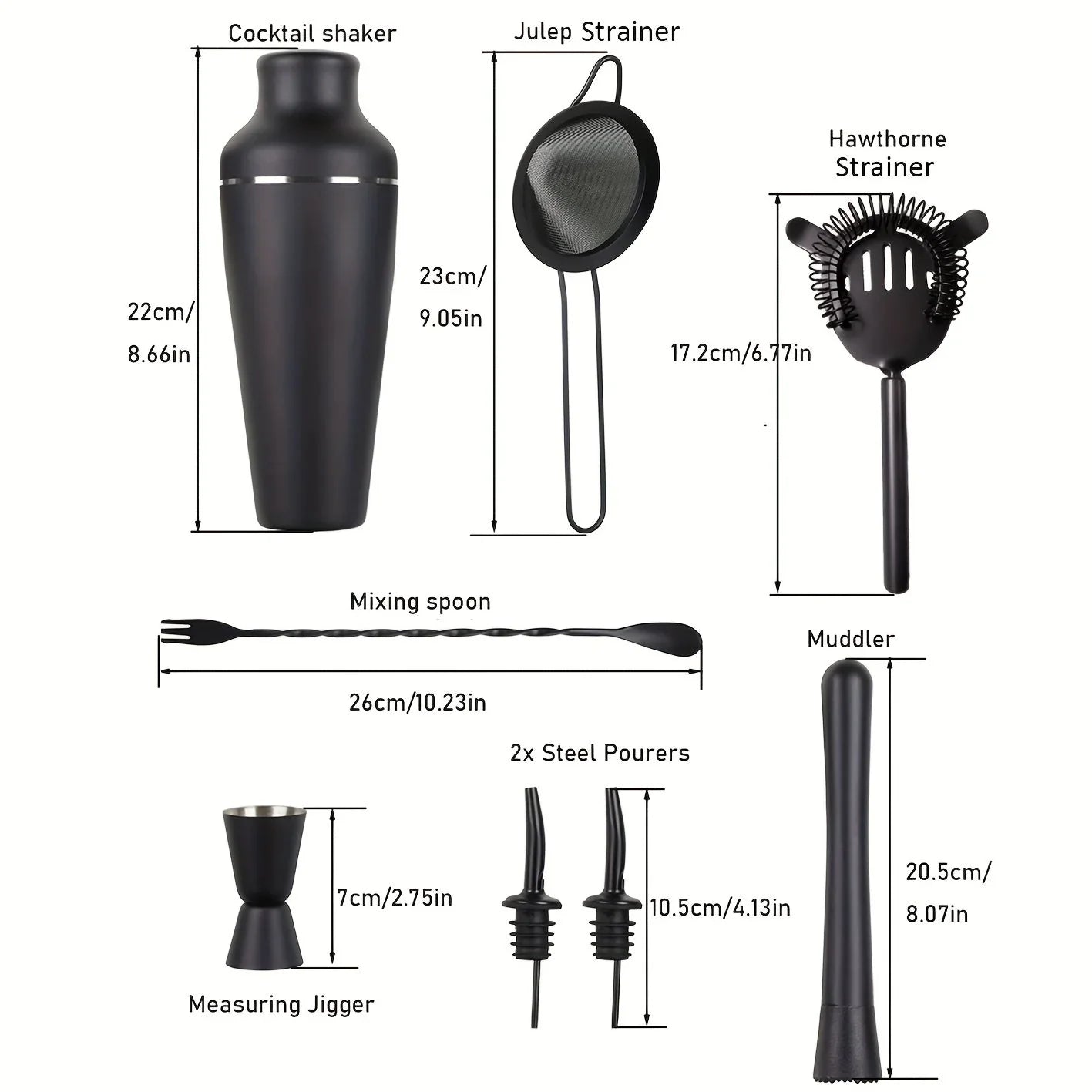 Sollievo Premium Stainless Steel Cocktail Set