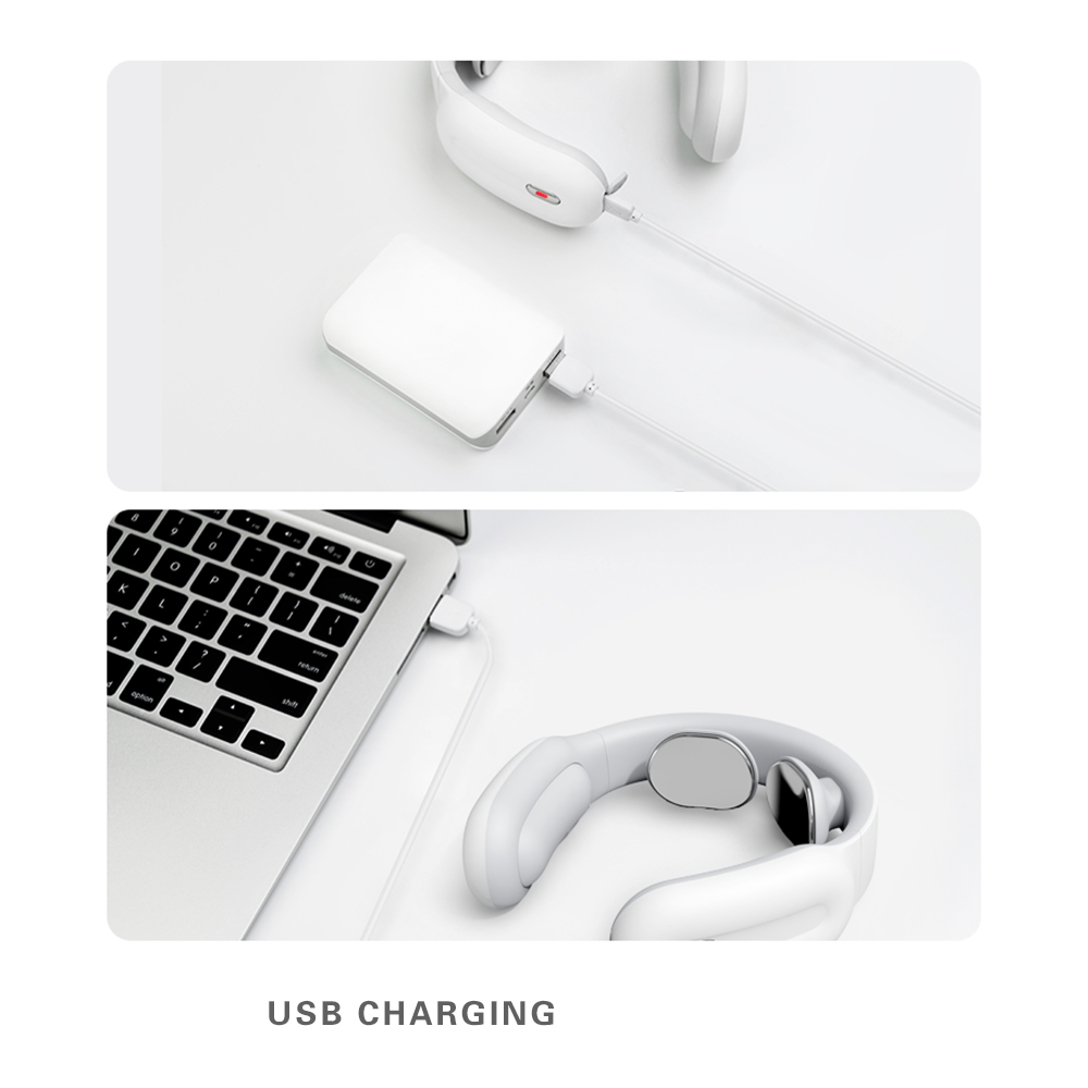Pulse & Heat Intelligent Neck Massager usb charging