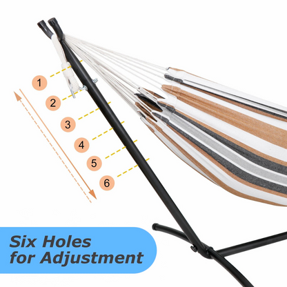 Sollievo Heavy-Duty 9FT Hammock with Stand