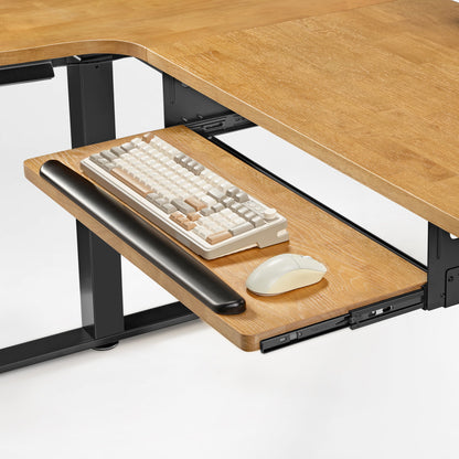 Sollievo L-Shaped Standing Desk with Accessories Set (60x23)