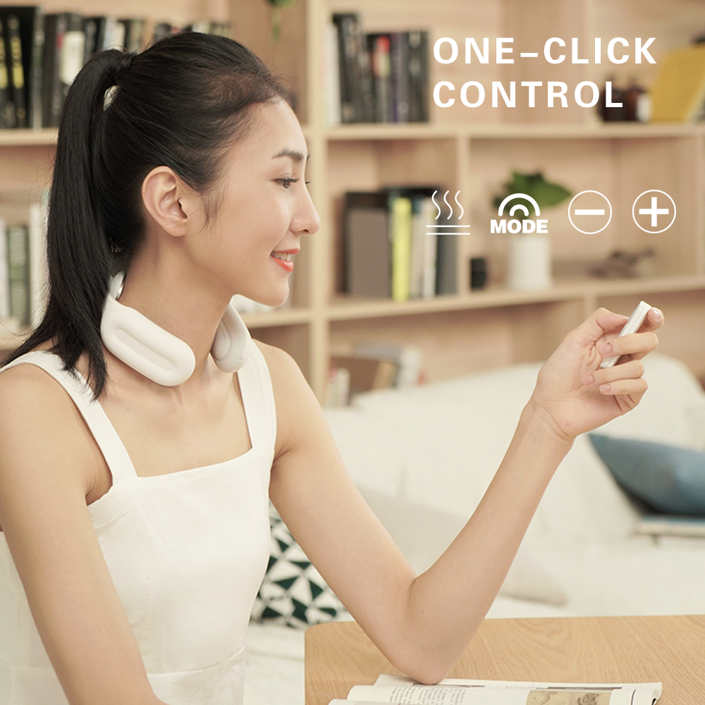Pulse & Heat Intelligent Neck Massager one click control