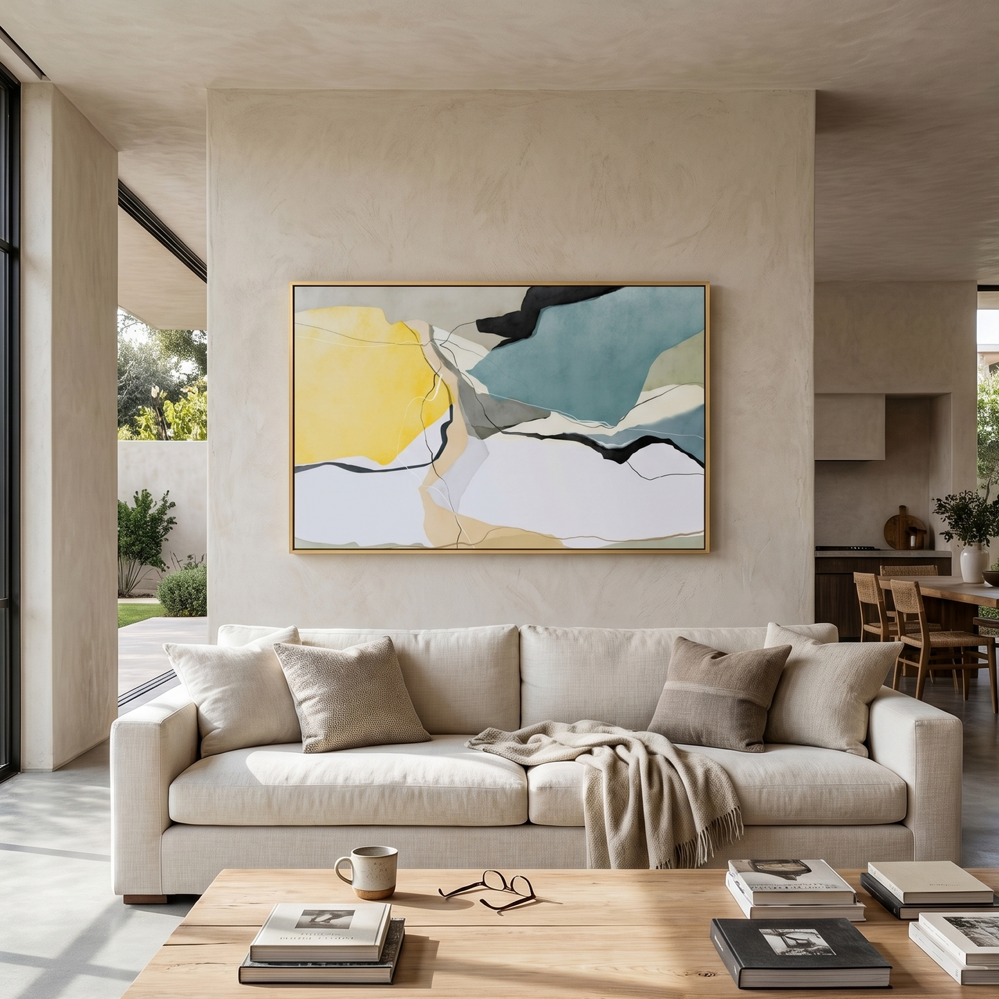 Sollievo Mid-Century Abstract Wall Art