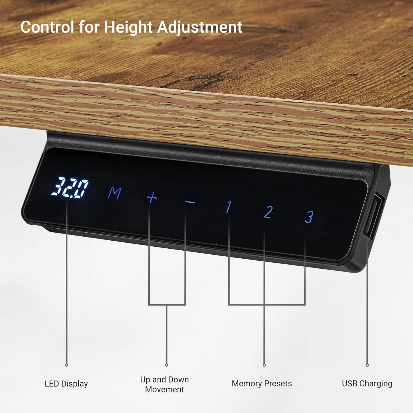 Sollievo L-Shaped Standing Desk with Accessories Set (60x23)