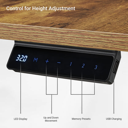 Sollievo L-Shaped Standing Desk with Accessories Set (60x23)
