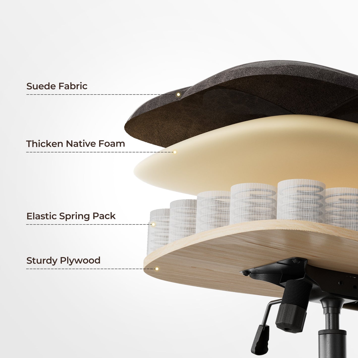 Sollievo Becky Vintage-Inspired Home Office Chair