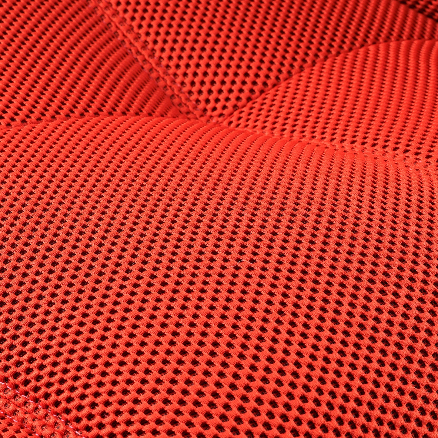 Red Techno 3D Fabric Detail On Linx Power Glider Recliner Backrest, Breathable and Ergonomic Design.