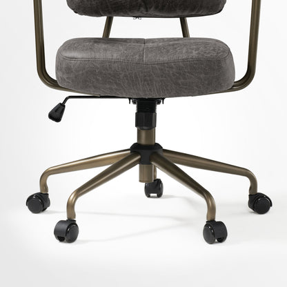 Sollievo Becky Vintage-Inspired Home Office Chair