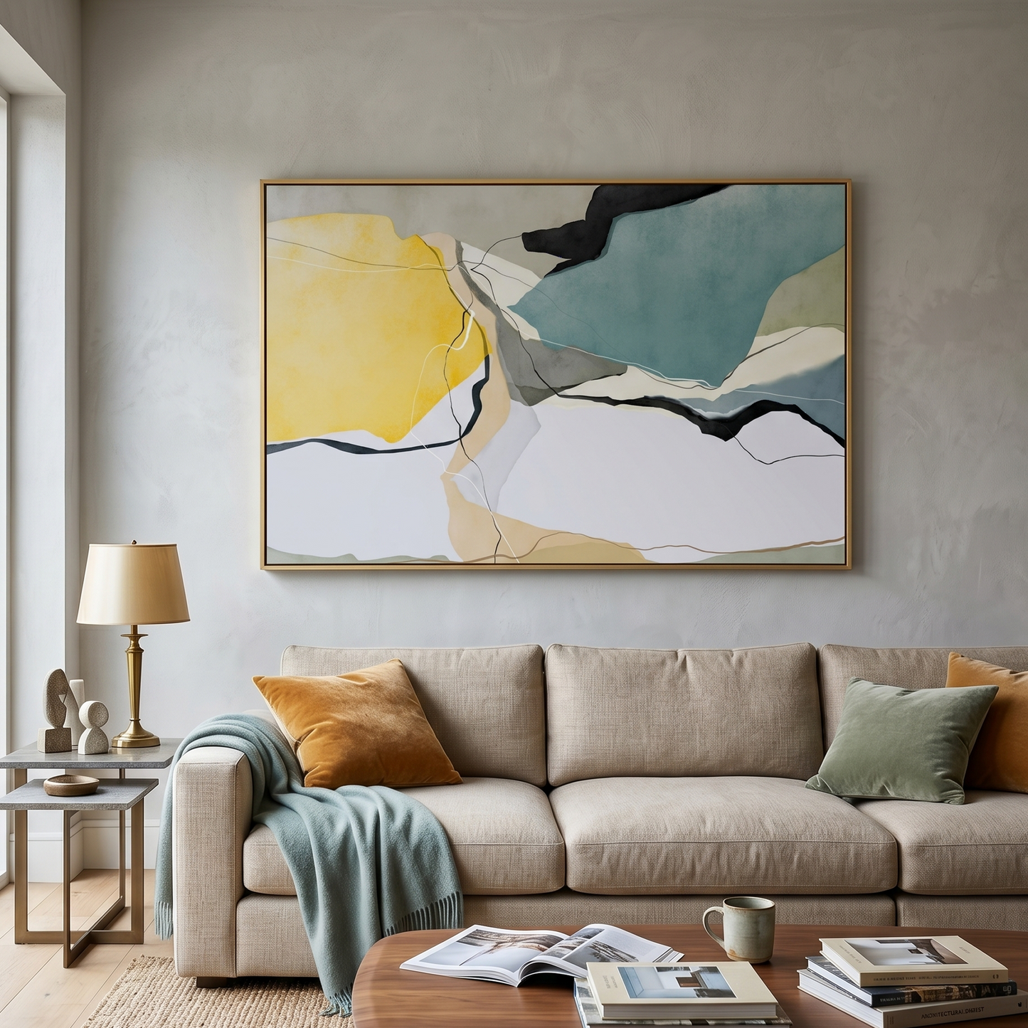 Sollievo Mid-Century Abstract Wall Art