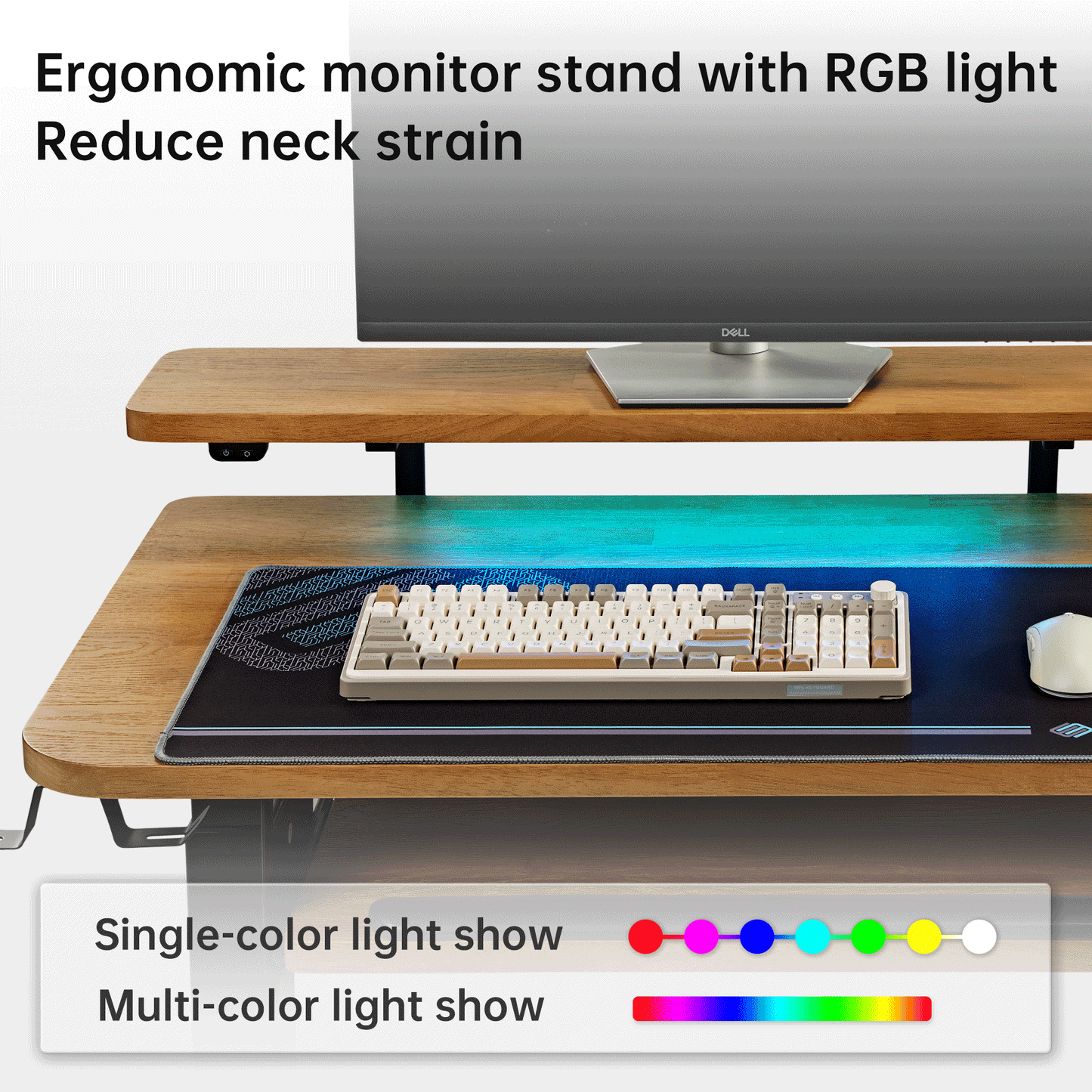 Sollievo L-Shaped Standing Desk with Accessories Set (60x23)