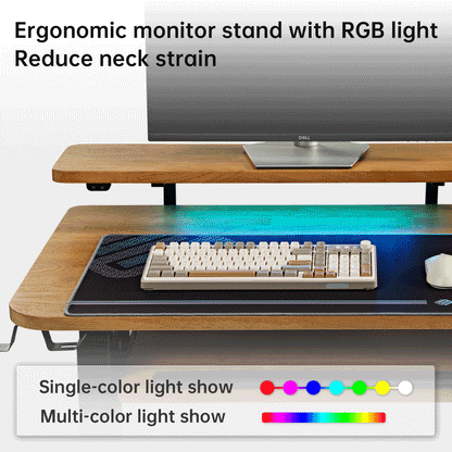 Sollievo L-Shaped Standing Desk with Accessories Set (60x23)
