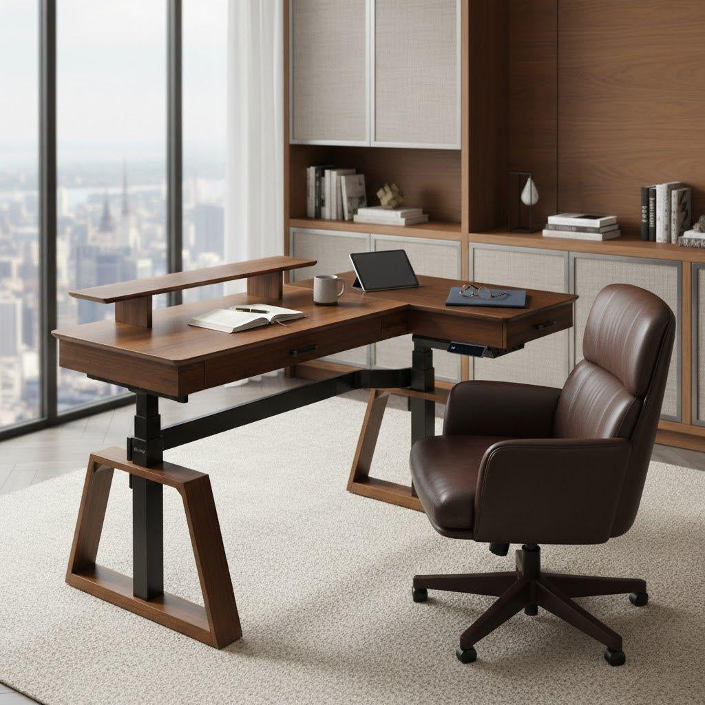 Sollievo Ark Pro L-Shaped Standing Desk (63x23)