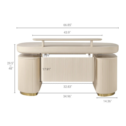 Sollievo Opal Desk Modesty Panel