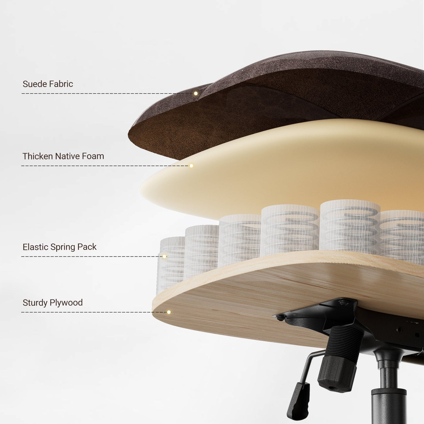 Sollievo Becky Vintage-Inspired Home Office Chair