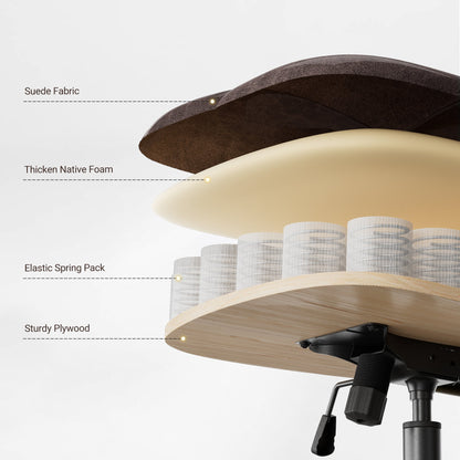 Sollievo Becky Vintage-Inspired Home Office Chair