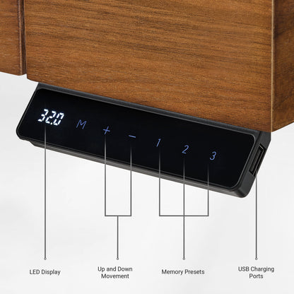 Eureka Ergonomic Ark Standing Desk with Control Panel.