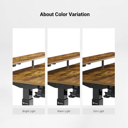 Sollievo L-Shaped Standing Desk with Accessories Set (60x23)