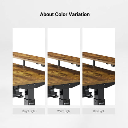 Sollievo L-Shaped Standing Desk with Accessories Set (60x23)