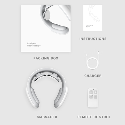 Components of the Pulse & Heat Intelligent Neck Massager