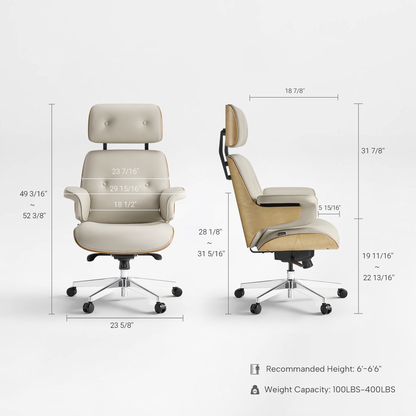 Sollievo Mathias Napa Leather Executive Office Chair