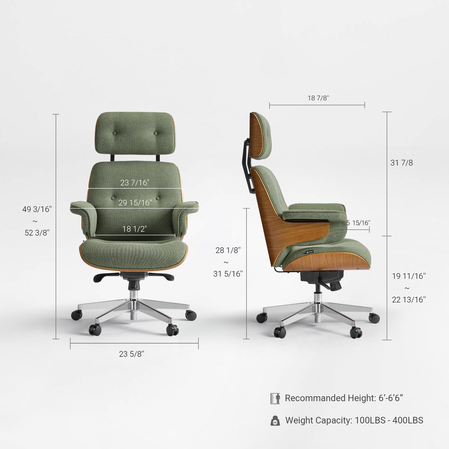 Sollievo Mathias Napa Leather Executive Office Chair