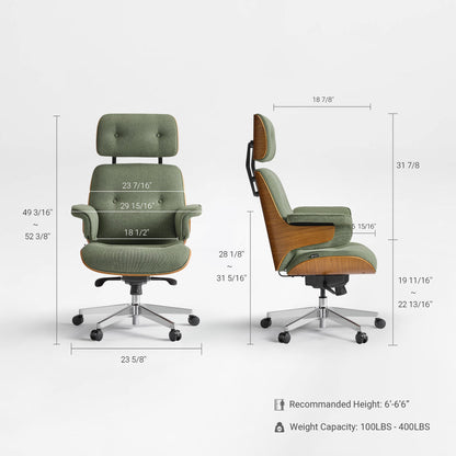 Sollievo Mathias Napa Leather Executive Office Chair