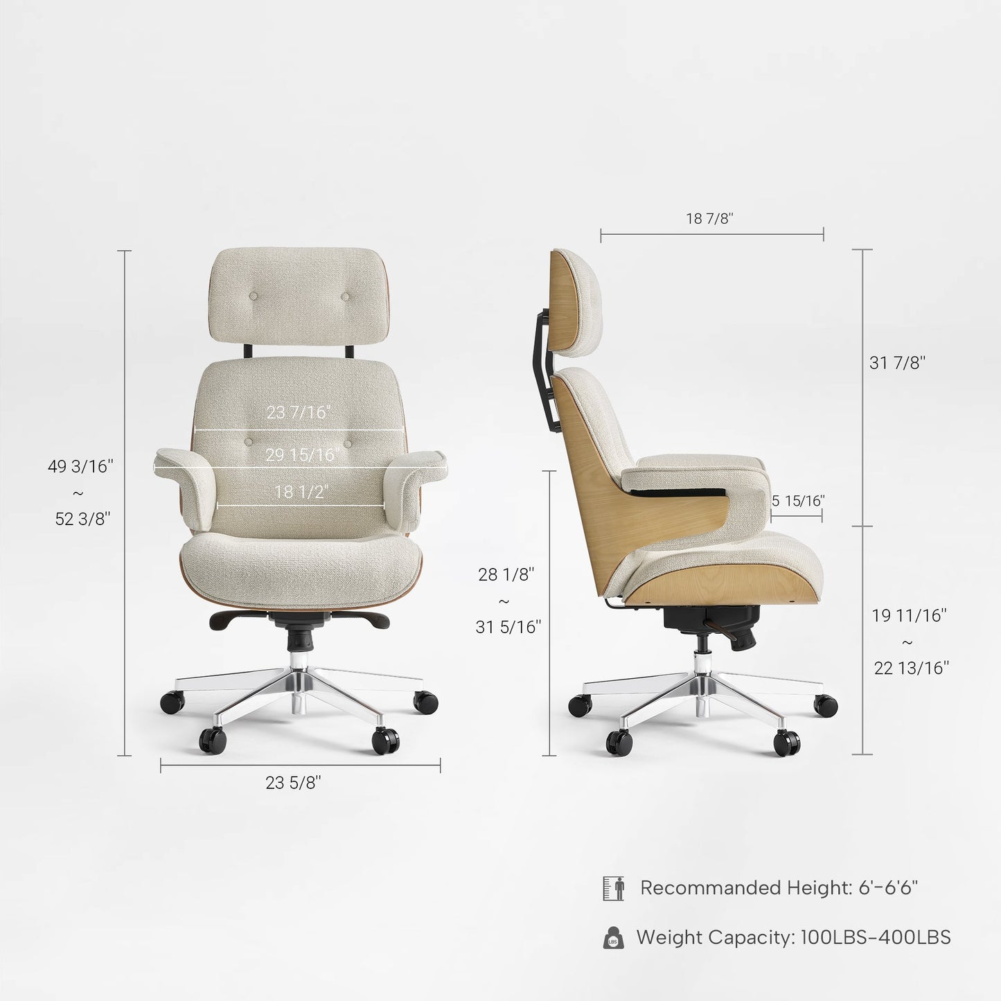 Sollievo Mathias Napa Leather Executive Office Chair