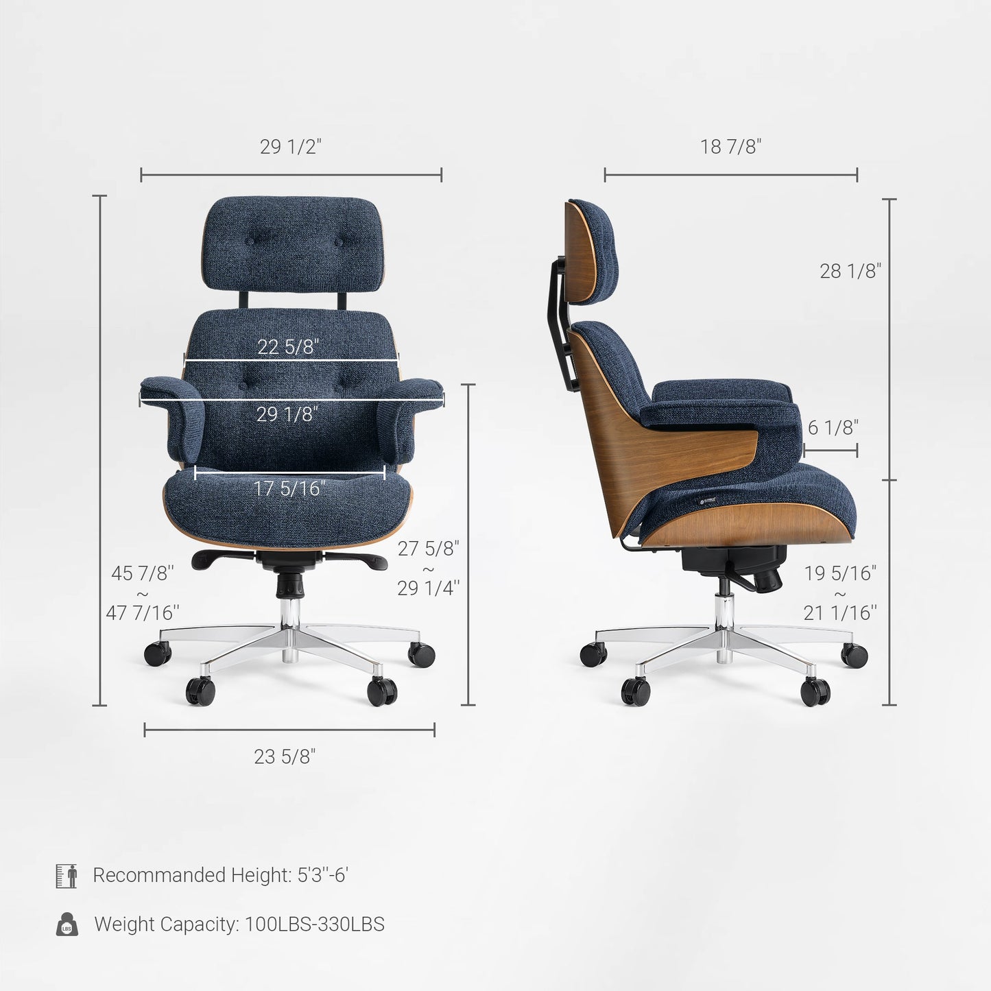 Sollievo Mathias Napa Leather Executive Office Chair