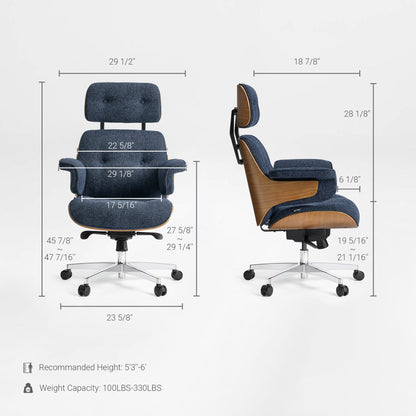 Sollievo Mathias Napa Leather Executive Office Chair