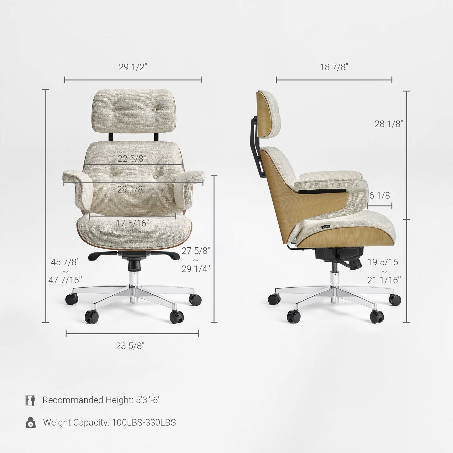 Sollievo Mathias Napa Leather Executive Office Chair