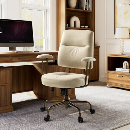 Sollievo Becky Vintage-Inspired Home Office Chair