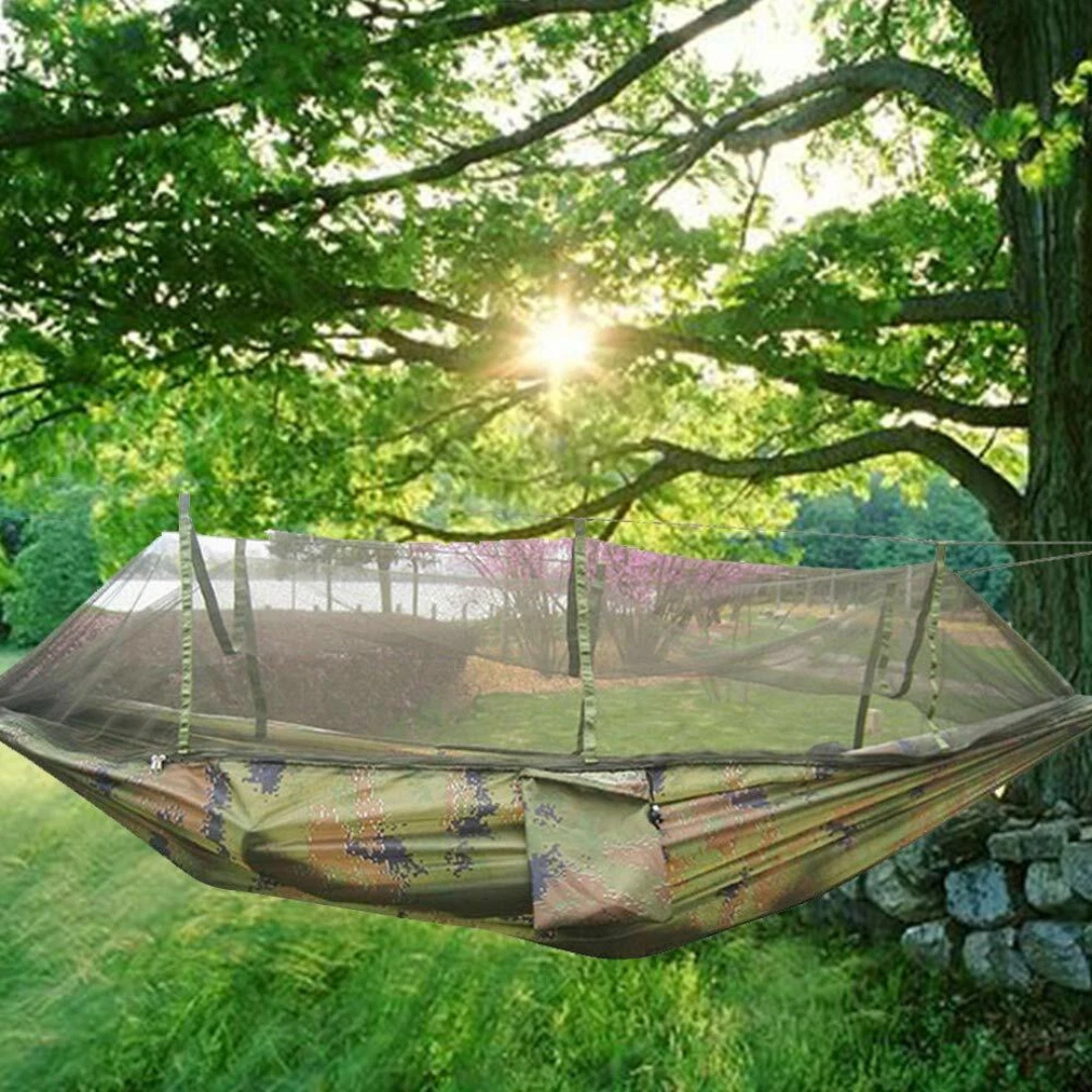 Sollievo Rugged Camping Hammock with Mosquito Net