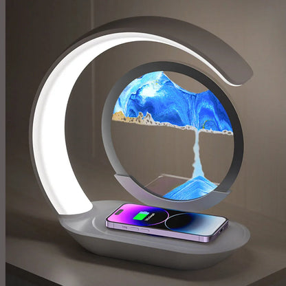 Sollievo 3D Sand Art Lamp with Wireless Charger