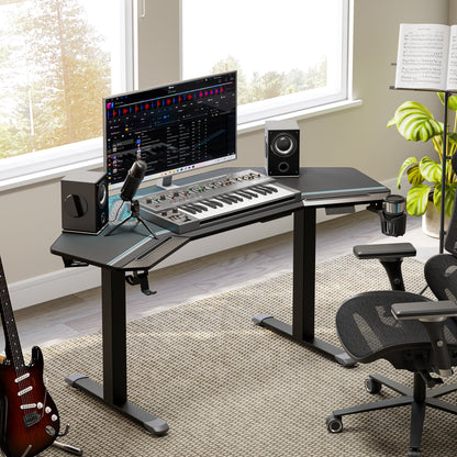 Sollievo Aero Pro Wing-Shaped Standing Desk, 63" x 23"