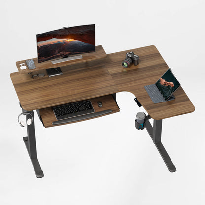 Sollievo L-Shaped Standing Desk with Accessories Set (60x23)