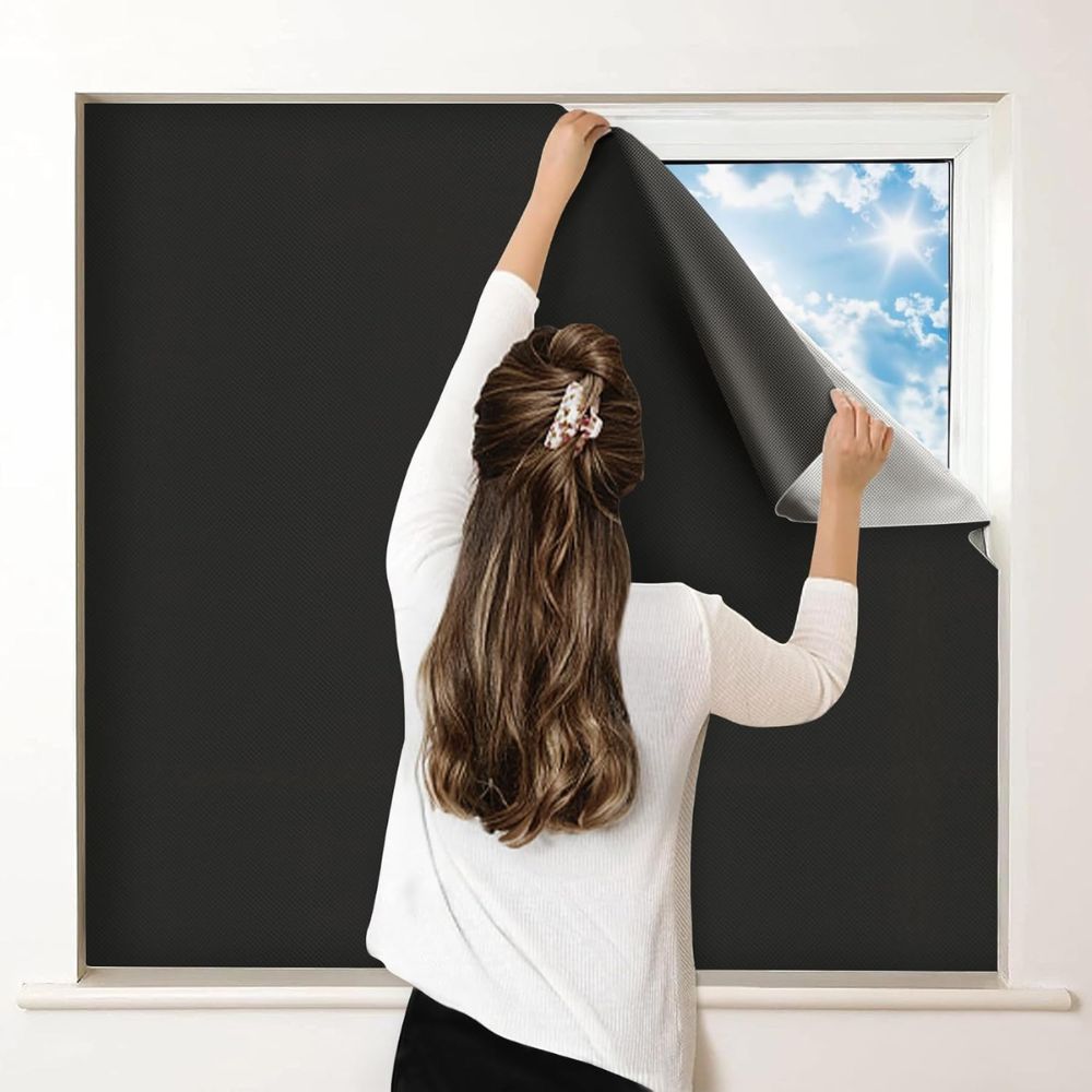 Sollievo Static Cling Blackout Window Shade