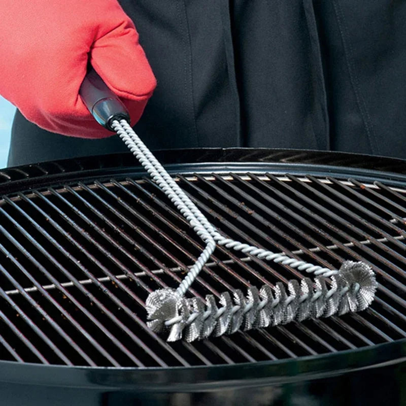 Sollievo Stainless Steel Barbecue Grill Brush Cleaner