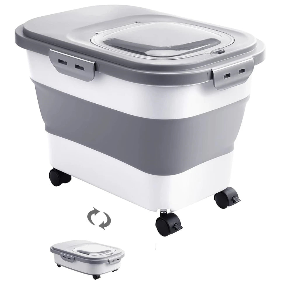 Sollievo Foldable Rolling Food Storage Container