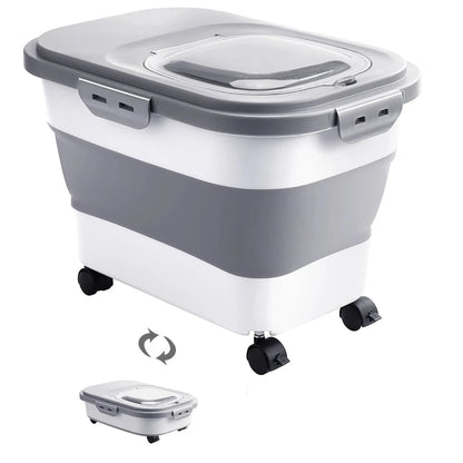 Sollievo Foldable Rolling Food Storage Container