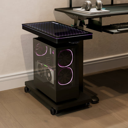 Sollievo Height-Adjustable Illuminated Panel CPU Cart