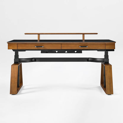 Eureka Ergonomic Ark Executive Standing Desk With Monitor and Drawers, Modern Home Office Desk.