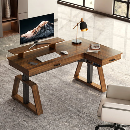 Sollievo Ark Pro L-Shaped Standing Desk (63x23)