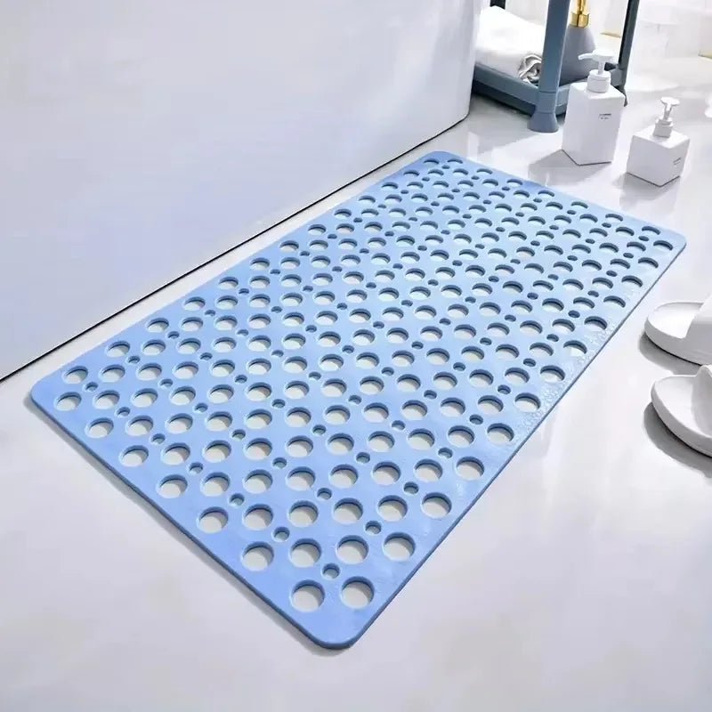 Sollievo Non-Slip Suction Shower Mat with Quick-Drain Design